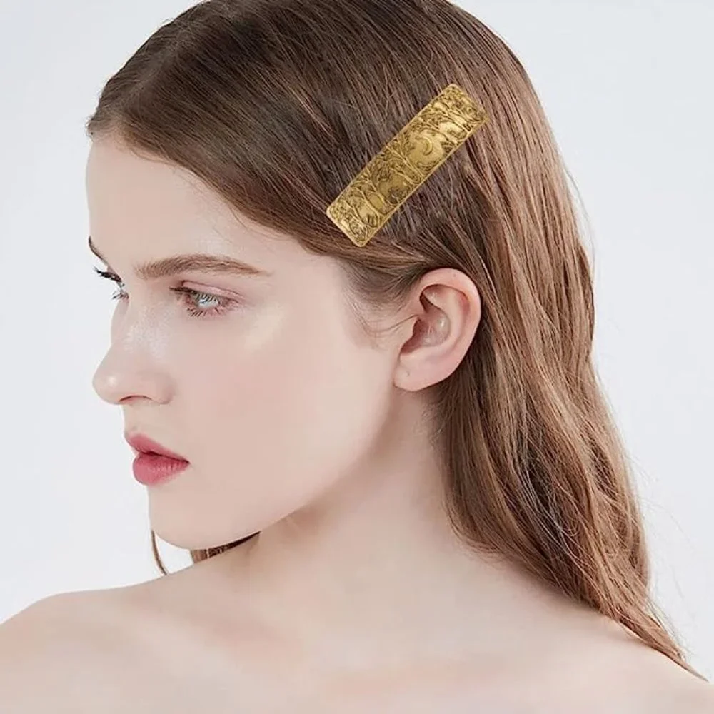 Night Forest in gold color with Half Moon Hair Clip